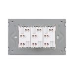 Priza Tripla cu Rama din Sticla LUXION, Standard Italian, 3M - imagine 4