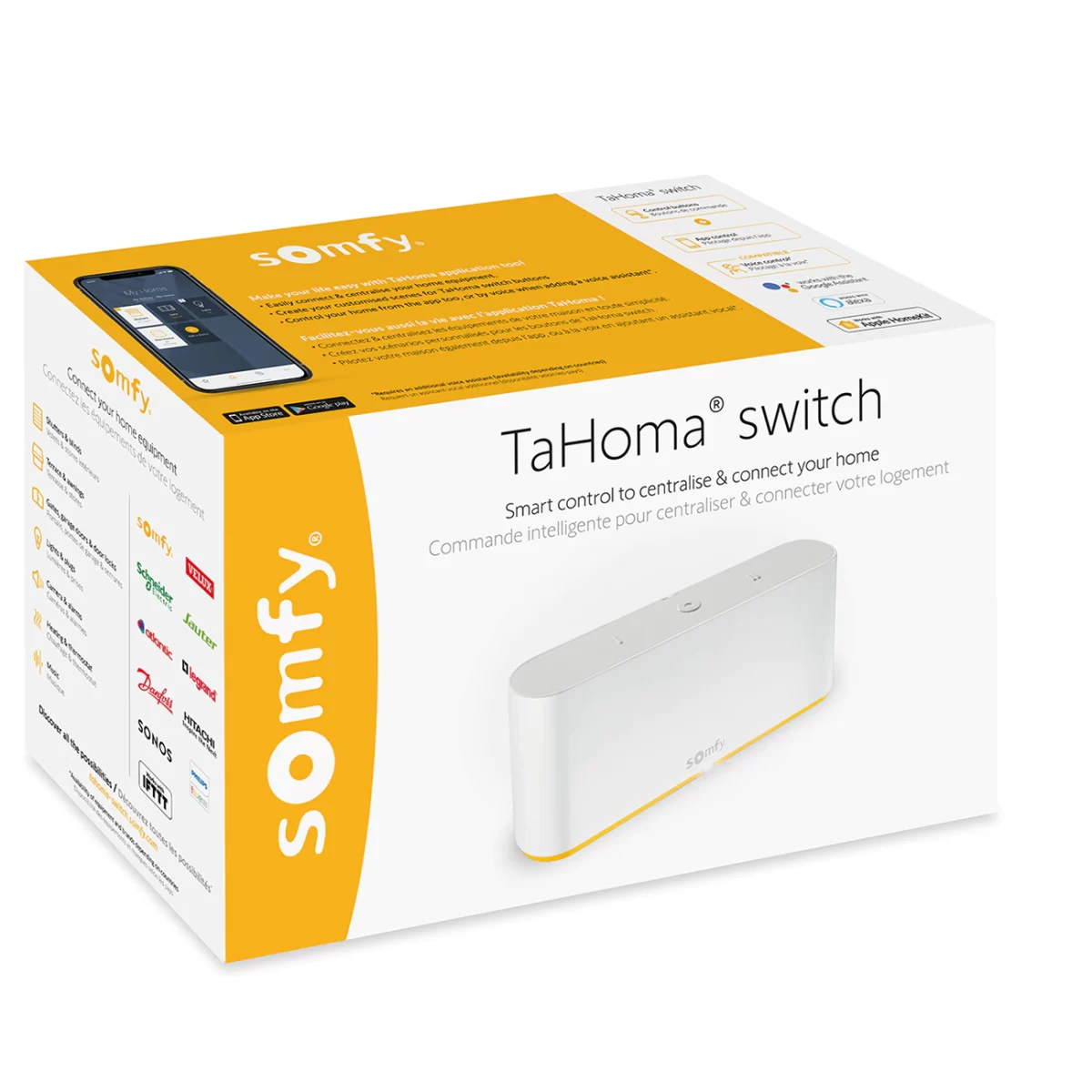 Unitate de comanda Somfy Tahoma Switch DIY, Compatibil RTS si ZigBee 3.0, Control vocal - imagine 3