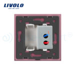 Priza USB Livolo cu rama din sticla - imagine 4