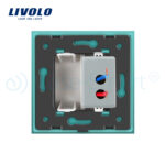 Priza USB Livolo cu rama din sticla - imagine 4