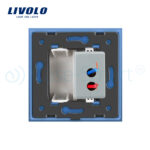 Priza USB Livolo cu rama din sticla - imagine 4