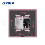 Priza simpla audio Livolo cu rama din sticla - imagine 4