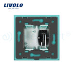 Priza simpla audio Livolo cu rama din sticla - imagine 4