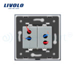 Priza dubla USB Livolo cu rama din sticla - imagine 4