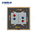 Priza dubla USB Livolo cu rama din sticla - imagine 4