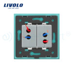 Priza dubla USB Livolo cu rama din sticla - imagine 4