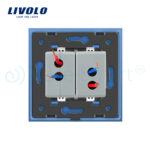 Priza dubla USB Livolo cu rama din sticla - imagine 4