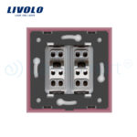 Priza dubla module inguste Livolo cu rama din sticla - standard german - imagine 4