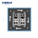 Priza dubla module inguste Livolo cu rama din sticla - standard german - imagine 4