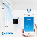 Termostat cu fir pentru aer conditionat BeOk TGT70WIFI-AC2, Aplicatia mobila Smart Life, Compatibil cu sisteme HVAC - imagine 5