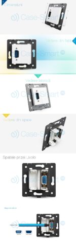 Priza cu mufa VGA mama Livolo - imagine 2