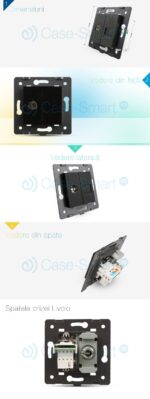 Priza dubla TV + telefon Livolo - imagine 2