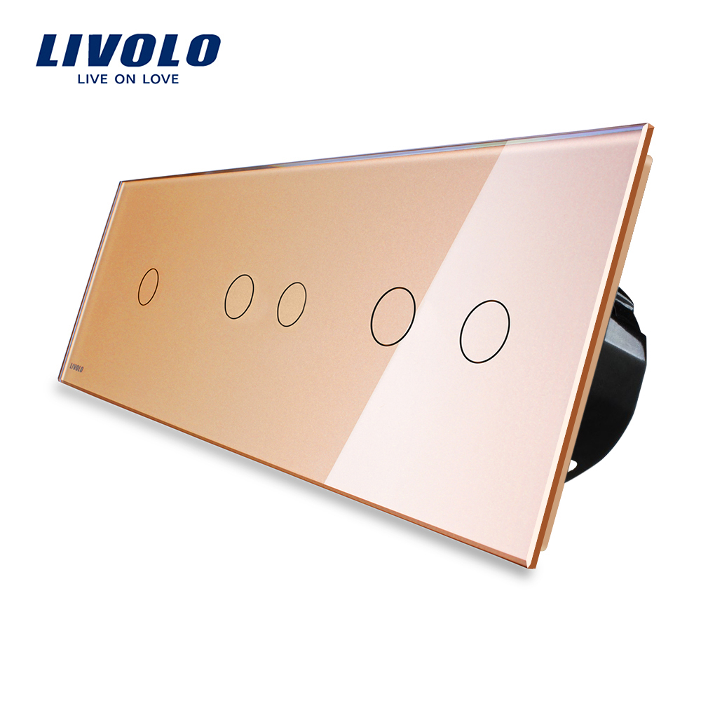 1-intrerupator-simplu-2-intrerupatoare-duble-auriu.jpg Intrerupator cu touch simplu+dublu+dublu LIVOLO din sticla - imagine 1