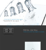 Panou intrerupator simplu+dublu+dublu cu touch LIVOLO din sticla - imagine 3