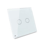 Panou intrerupator dublu cu touch Livolo din sticla - imagine 4