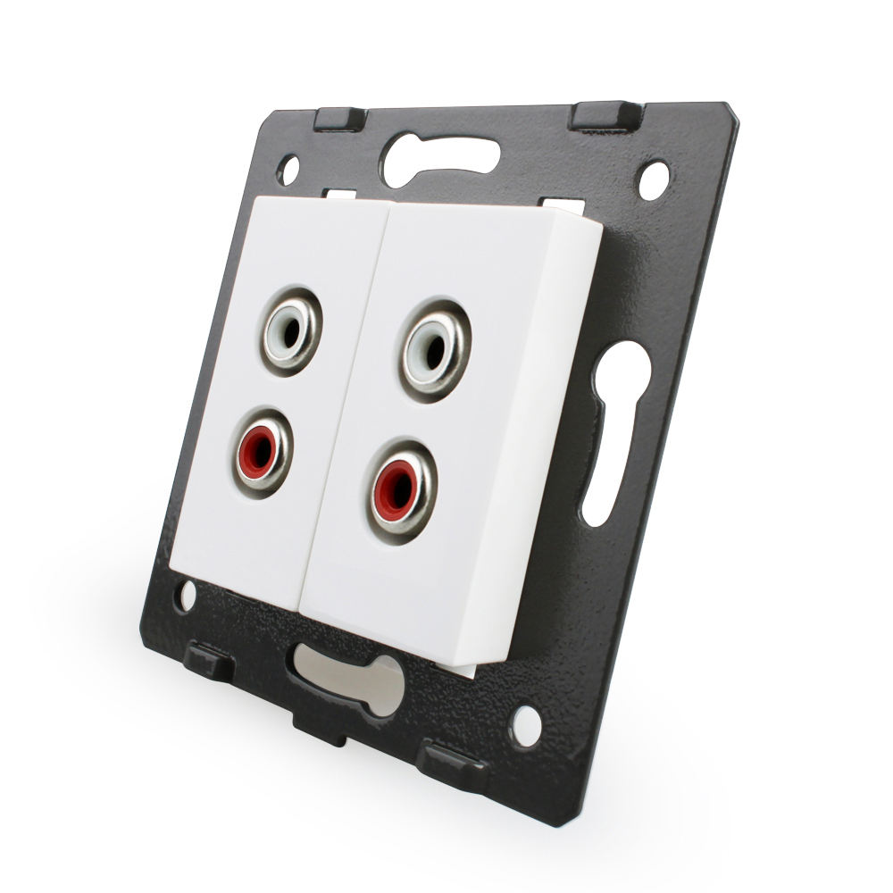 c7-2ad-11-alb.jpg Priza dubla audio Livolo - imagine 1