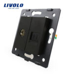 Priza dubla TV + telefon Livolo