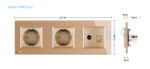 Priza tripla Livolo cu rama din sticla 2 prize simple+TV/internet - imagine 4