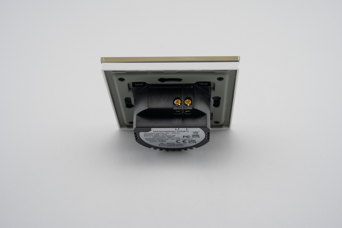 Intrerupator Simplu cu Touch din Sticla LUXION, 500W - imagine 8