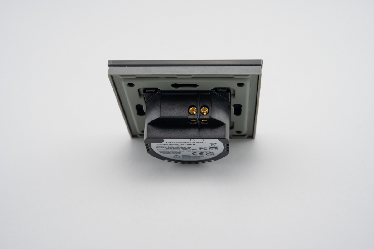 Intrerupator Simplu cu Touch din Sticla LUXION, 500W - imagine 8