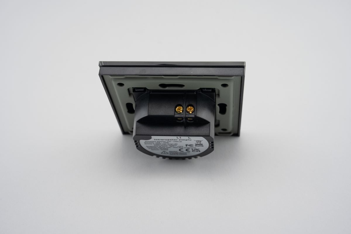 Intrerupator Simplu cu Touch din Sticla LUXION, 500W - imagine 8