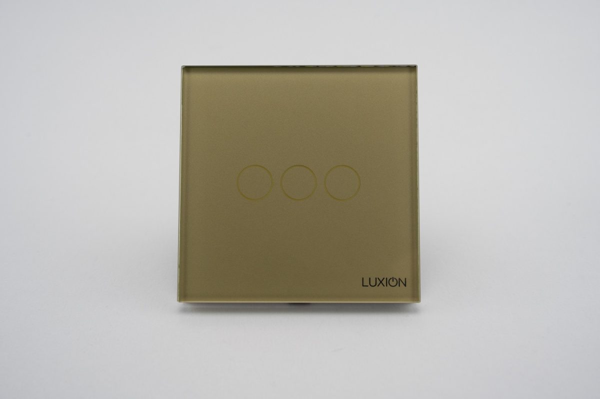 Intrerupator Triplu cu Touch din Sticla LUXION - imagine 5