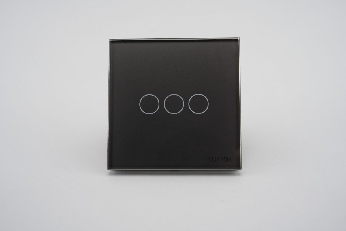 Intrerupator Triplu cu Touch din Sticla LUXION - imagine 5