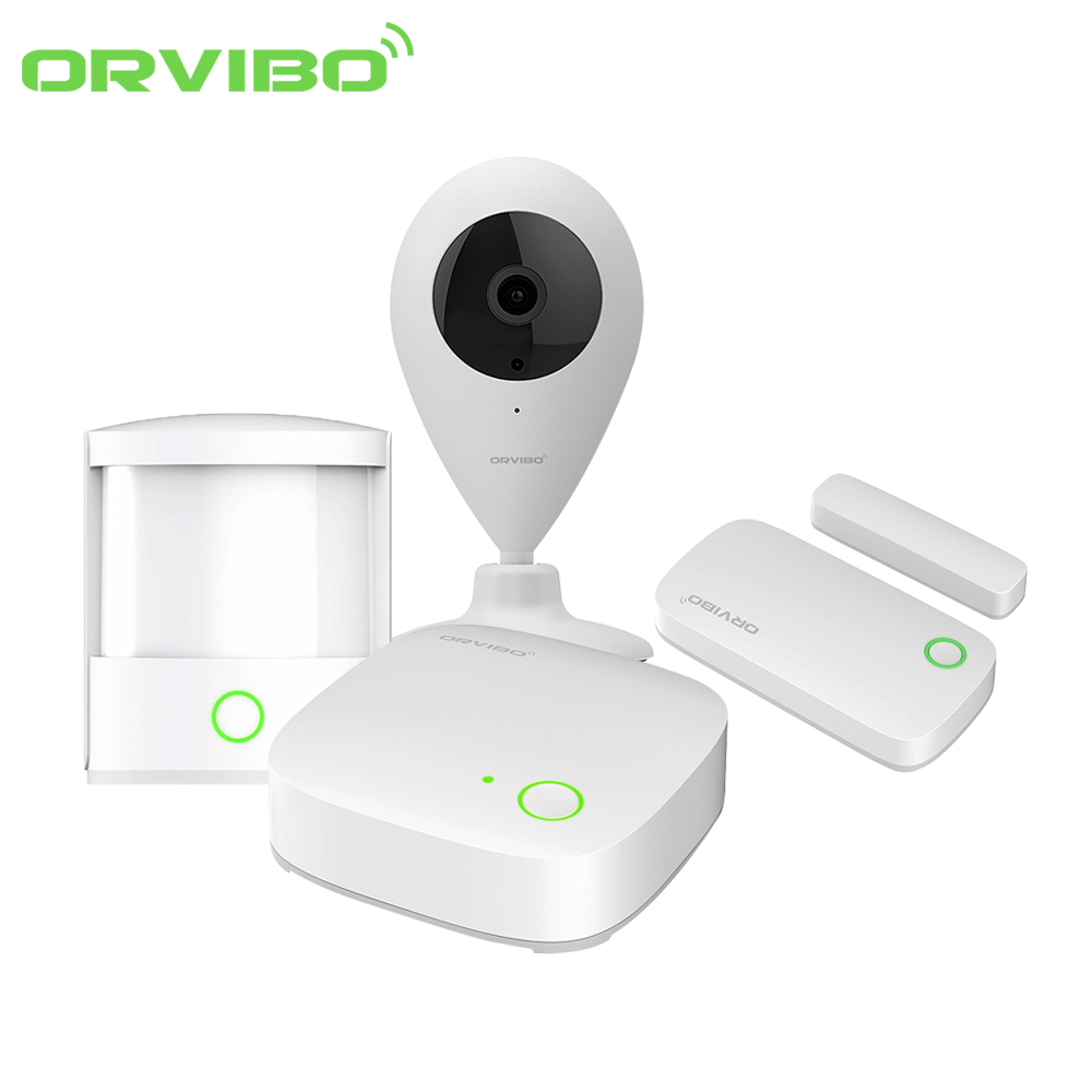 kit-orvibo.jpg Kit sistem de securitate Orvibo 5 in 1, Mini Hub protocol ZigBee, Senzori Usa, PIR, Camera Video - imagine 1