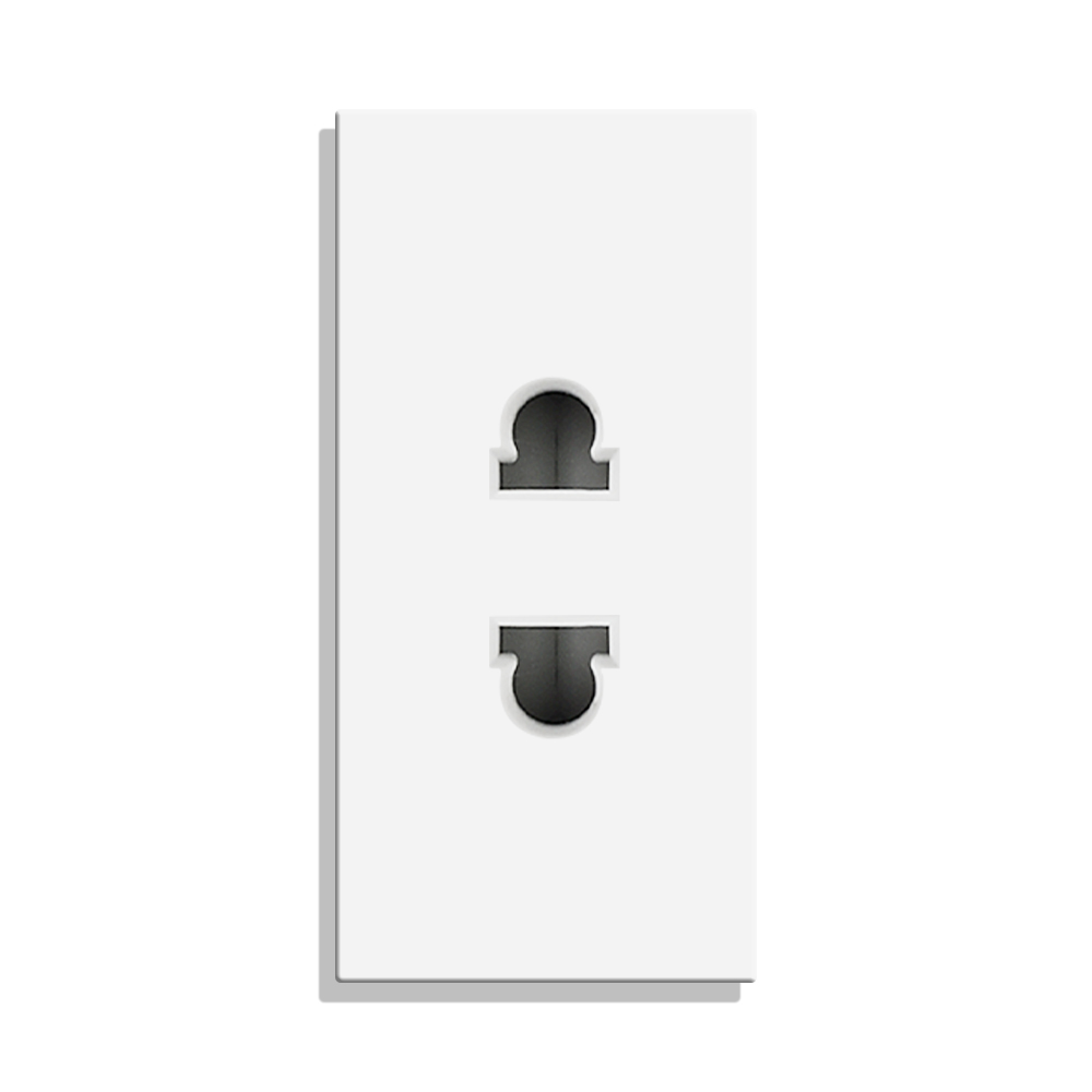 modul-priza-ingusta-luxion-alb.jpg Modul Priza Simpla Ingusta LUXION - imagine 1