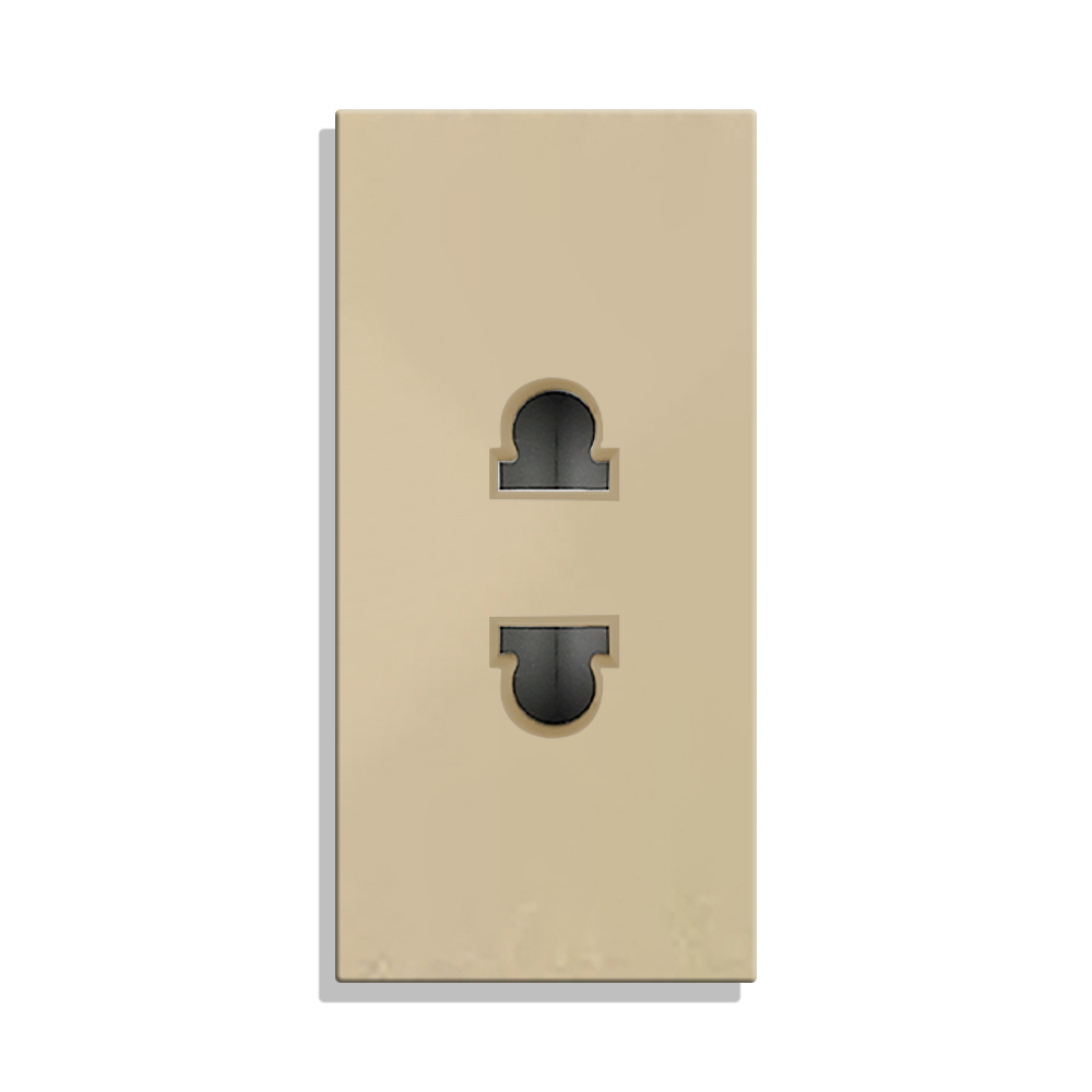 modul-priza-ingusta-luxion-auriu.jpg Modul Priza Simpla Ingusta LUXION - imagine 1