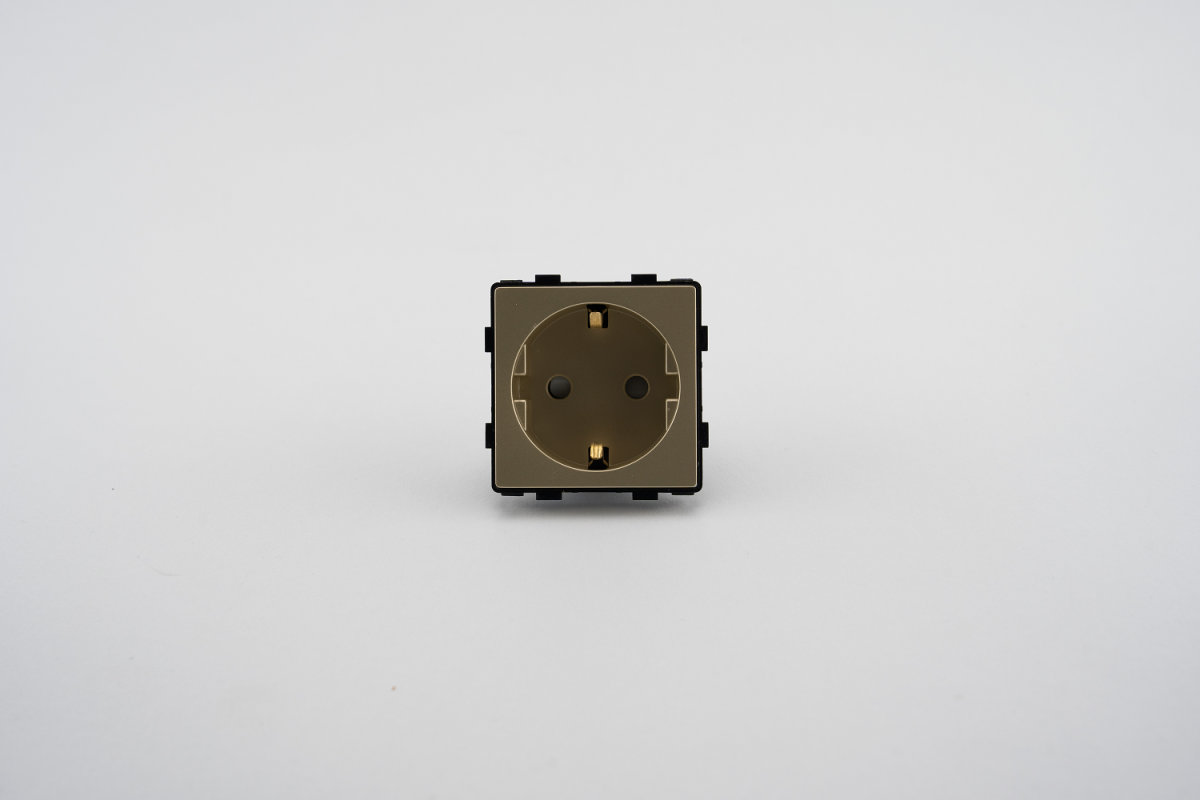 Modul Priza Simpla Fara Rama Din Sticla LUXION - imagine 5