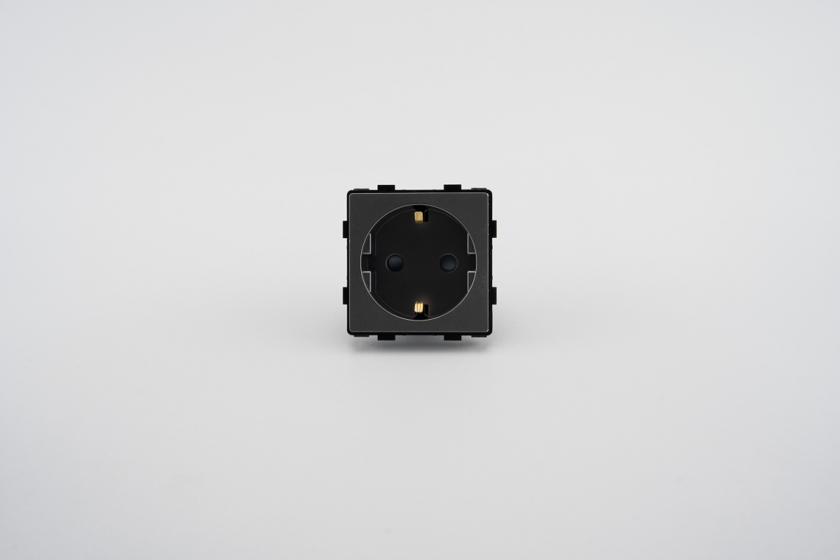 Modul Priza Simpla Fara Rama Din Sticla LUXION - imagine 5