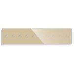 Panou 5 Intrerupatoare Duble cu Touch din Sticla LUXION