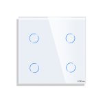 Panou Intrerupator Cvadruplu cu Touch Mini din Sticla LUXION