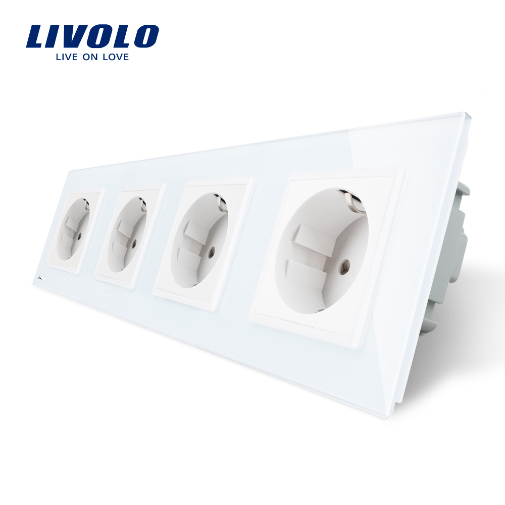 priza-cvadrupla-rama-alba-livolo-case-smart.jpg Priza cvadrupla Livolo cu rama din sticla - imagine 1