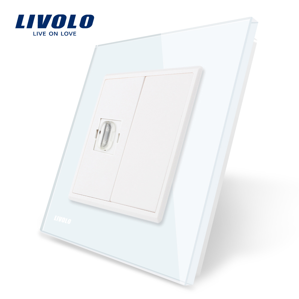 priza-hdmi-rama-alba-livolo.jpg Priza simpla HDMI Livolo cu rama din sticla - imagine 1