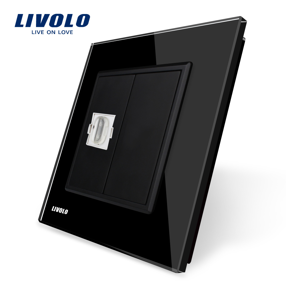 priza-hdmi-rama-neagra-livolo-case-smart.jpg Priza simpla HDMI Livolo cu rama din sticla - imagine 1