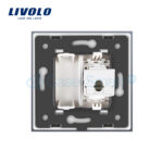 Priza internet Livolo cu rama din sticla - imagine 4