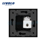 Priza internet Livolo cu rama din sticla - imagine 3