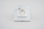 Priza Simpla cu Capac de Protectie cu Rama din Sticla LUXION - imagine 5