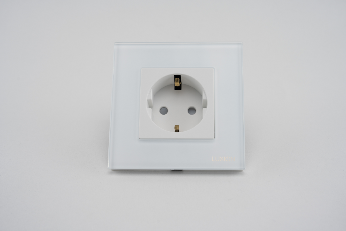 Priza Simpla LUXION cu Rama din Sticla - imagine 5
