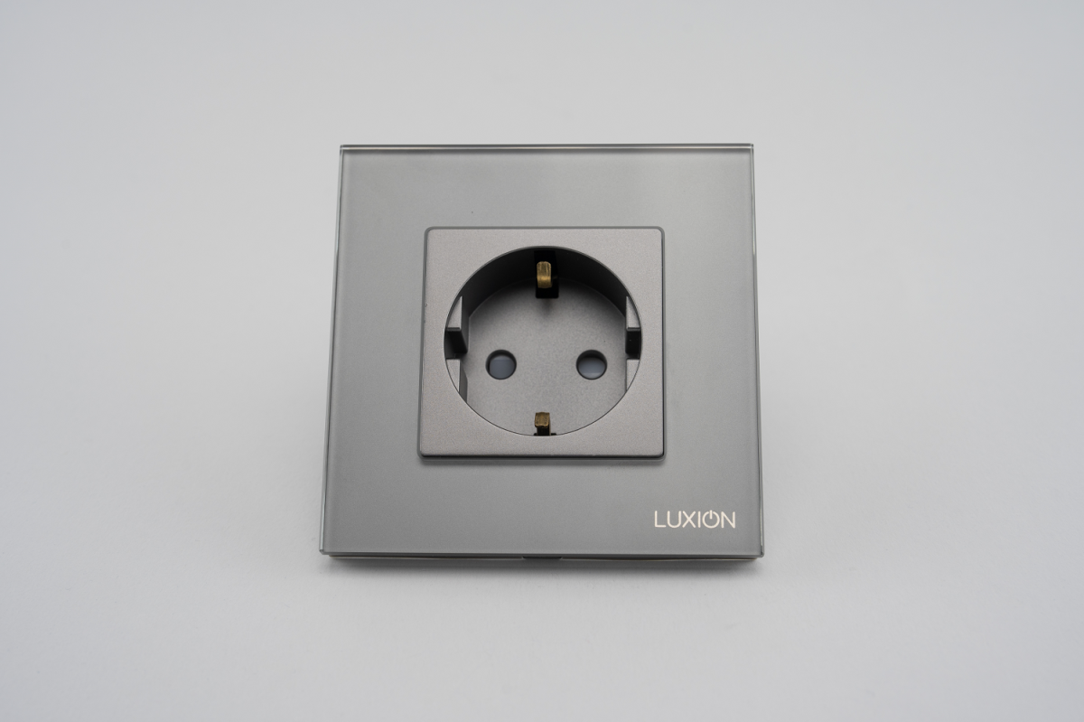 Priza Simpla LUXION cu Rama din Sticla - imagine 5