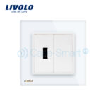 Priza USB Livolo cu rama din sticla - imagine 2