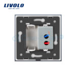 Priza USB Livolo cu rama din sticla - imagine 4