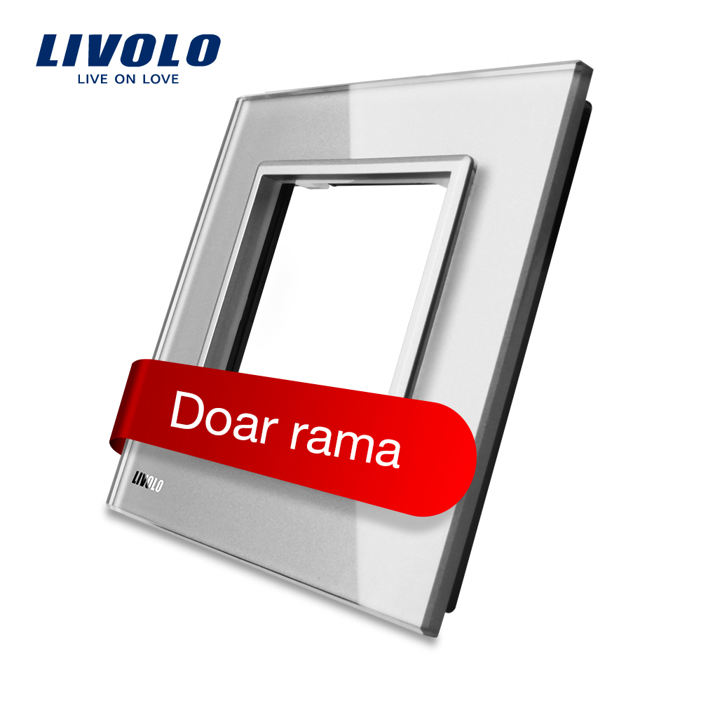 rama-gri-din-sticla-alba-livolo-pentru-intrerupator-de-perete.jpg Rama priza simpla Livolo din sticla - imagine 1