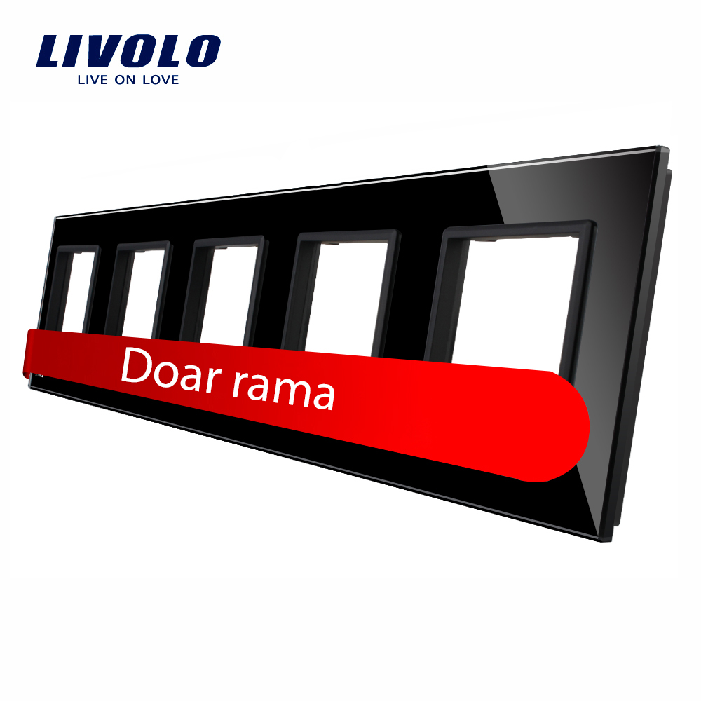 rama-neagra-cvintuplu-livolo.jpg Rama cvintuplu din sticla Livolo - imagine 1