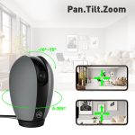 Camera inteligenta IP Wi-Fi Tellur, Smart, Rezolutie 1080P, Night Vision, IR, Gri - imagine 4