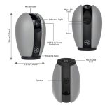 Camera inteligenta IP Wi-Fi Tellur, Smart, Rezolutie 1080P, Night Vision, IR, Gri - imagine 5