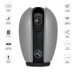 Camera inteligenta IP Wi-Fi Tellur, Smart, Rezolutie 1080P, Night Vision, IR, Gri - imagine 6