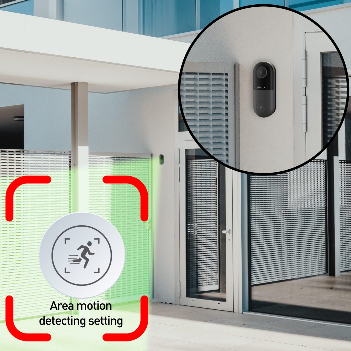 Videointerfon Tellur, Rezolutie 1080P, Infrarosu 130°, Wi-Fi, Slot microSD - imagine 8